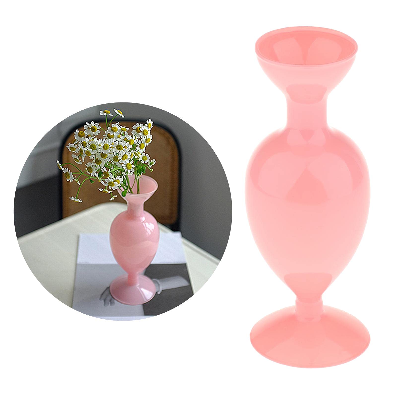 ピンクのガラス製の花瓶 Amazon.co.jp: CUTICATE ガラスの花瓶、芽クリア花瓶8インチ